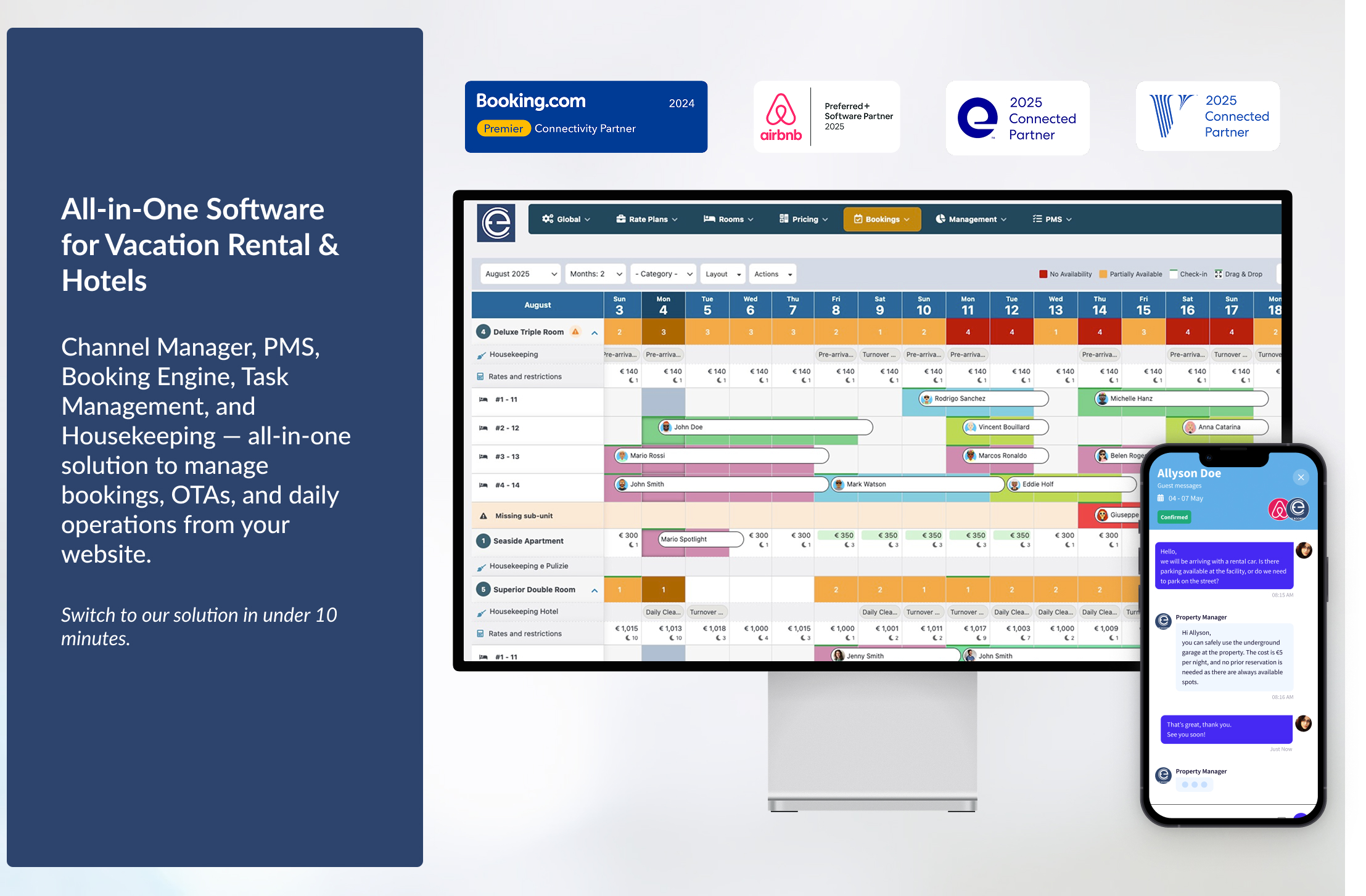 screenshot of E4jConnect Vik Booking